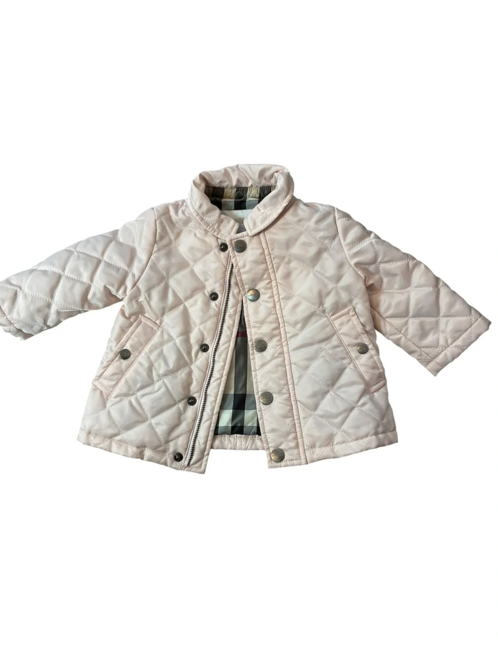 🎀 Burberry Pink Quilted Baby Jacket 6 Months
